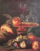 Cristoforo Munari Vases Glass and Fruit France oil painting artist